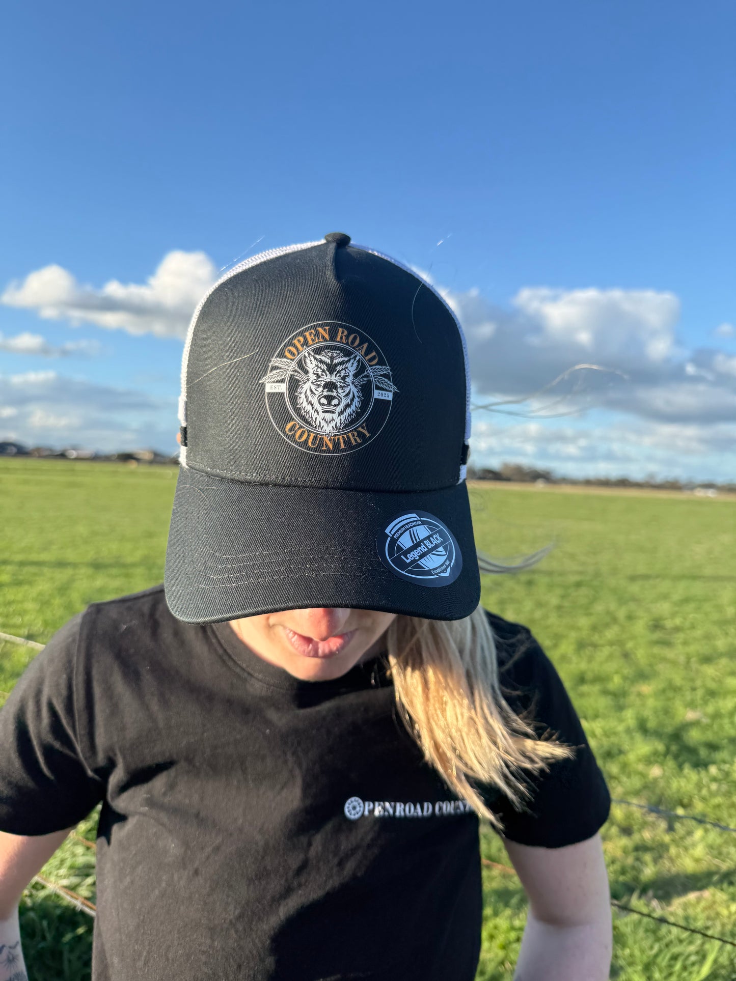 Trucker Hat - Signature Black & White