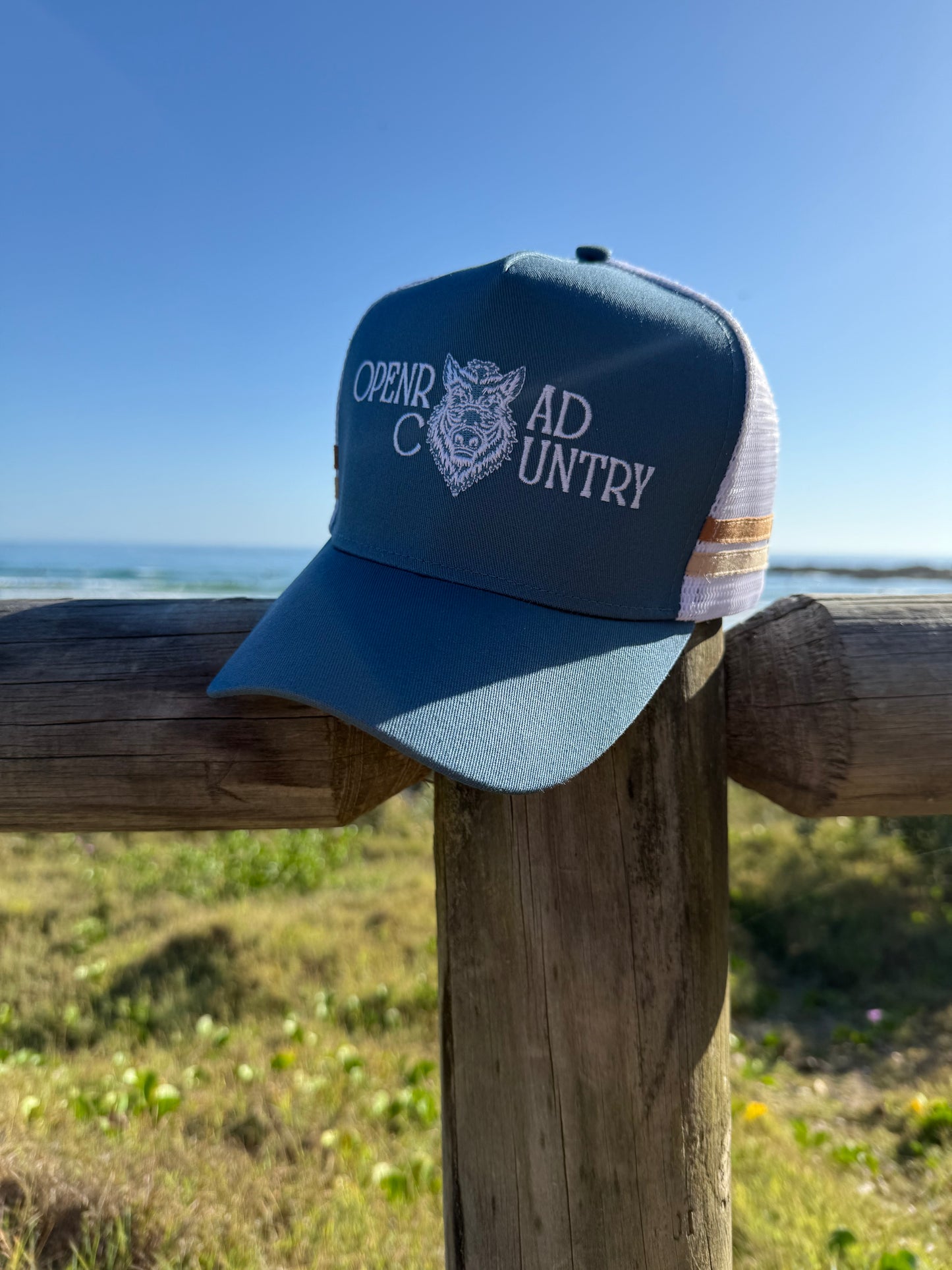 Trucker Hat - Blue & Tan